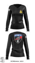 1-200 Infantry Women's Long Sleeve V-neck Shirt - 1