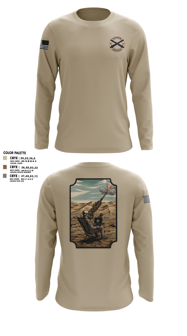 Long Sleeve Performance Shirt, C-BTRY FDC, Army, Teamtime, Team time, sublimation, custom sports apparel, team uniforms, spirit wear, spiritwear, sports uniforms, custom shirts, team store, custom team store, fundraiser sports, apparel fundraiser