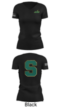 Sycamore Junior High School Lacrosse 19327462 Women's Short Sleeve V-neck Shirt - 14
