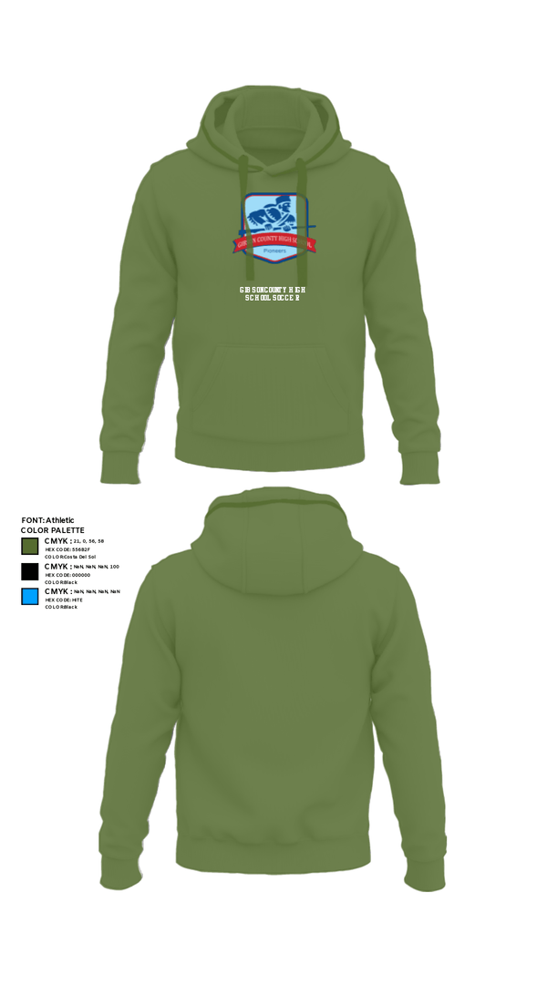 Hoodie, Gibson County High School Soccer, Women's Soccer, Teamtime, Team time, sublimation, custom sports apparel, team uniforms, spirit wear, spiritwear, sports uniforms, custom shirts, team store, custom team store, fundraiser sports, apparel fundraiser