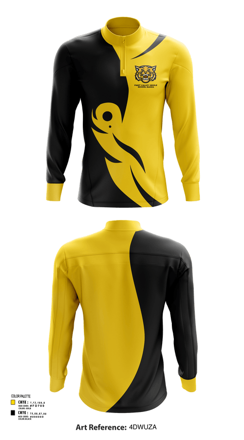 Quarter Zip Jacket, Paint Valley Middle School Band, Spirit Store, Teamtime, Team time, sublimation, custom sports apparel, team uniforms, spirit wear, spiritwear, sports uniforms, custom shirts, team store, custom team store, fundraiser sports, apparel fundraiser