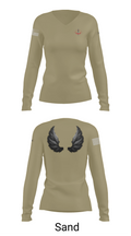 WarriorPrep 14749661 Women's Long Sleeve V-neck Shirt - 92