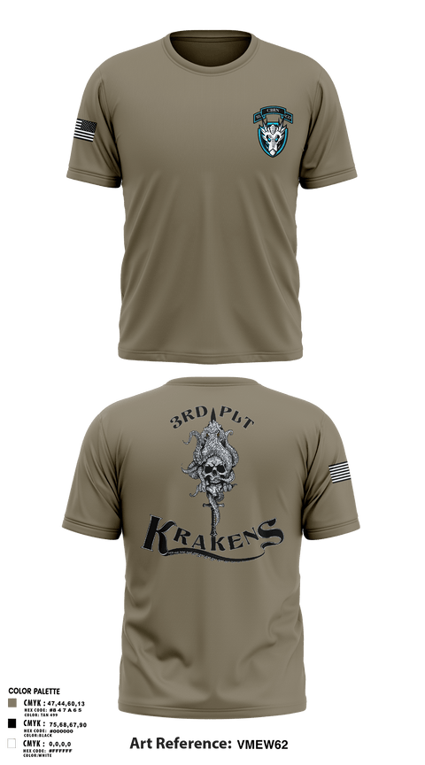 Old School Cotton Feel Shirt, 3RD PLT95TH CBRN3rd plt, Army, Teamtime, Team time, sublimation, custom sports apparel, team uniforms, spirit wear, spiritwear, sports uniforms, custom shirts, team store, custom team store, fundraiser sports, apparel fundraiser