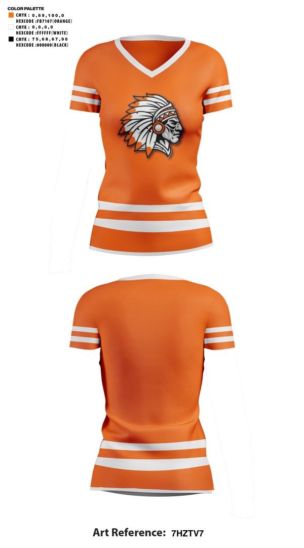 Womens Short Sleeve Vneck Shirt, RRMS Cheer, Cheer, Teamtime, Team time, sublimation, custom sports apparel, team uniforms, spirit wear, spiritwear, sports uniforms, custom shirts, team store, custom team store, fundraiser sports, apparel fundraiser