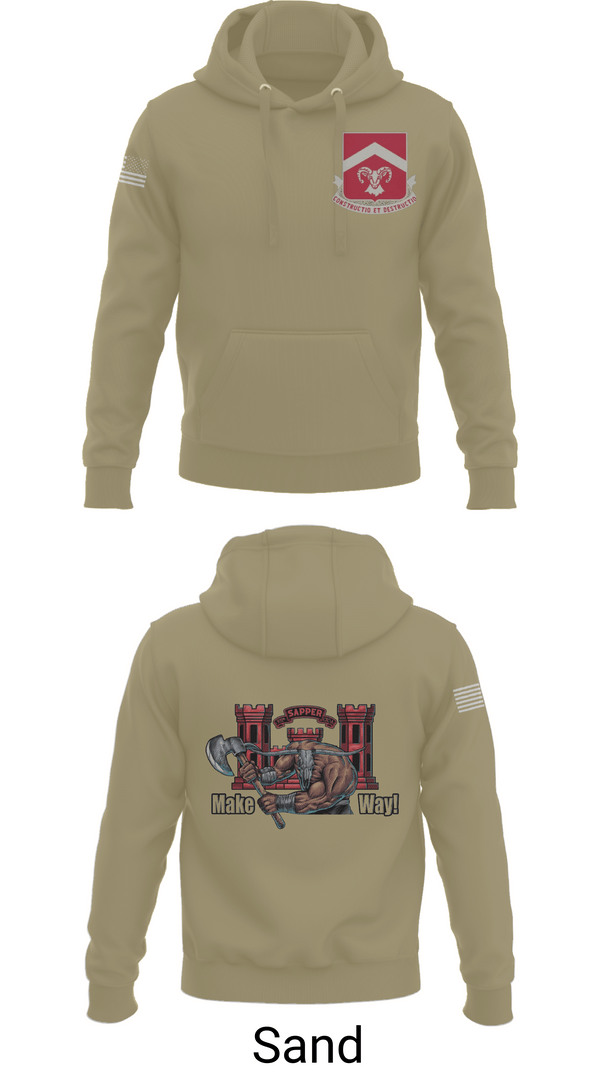 Hoodie, 937th CEC-A, 40th BEB, Army, Teamtime, Team time, sublimation, custom sports apparel, team uniforms, spirit wear, spiritwear, sports uniforms, custom shirts, team store, custom team store, fundraiser sports, apparel fundraiser