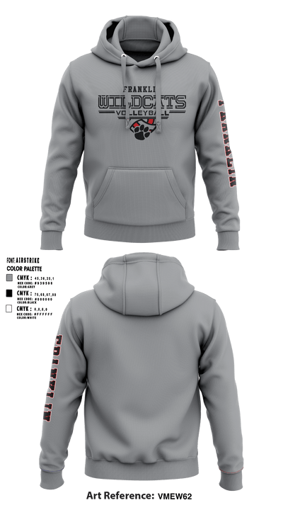 Franklin Senior High School Volleyball 23457023 Hoodie - 4