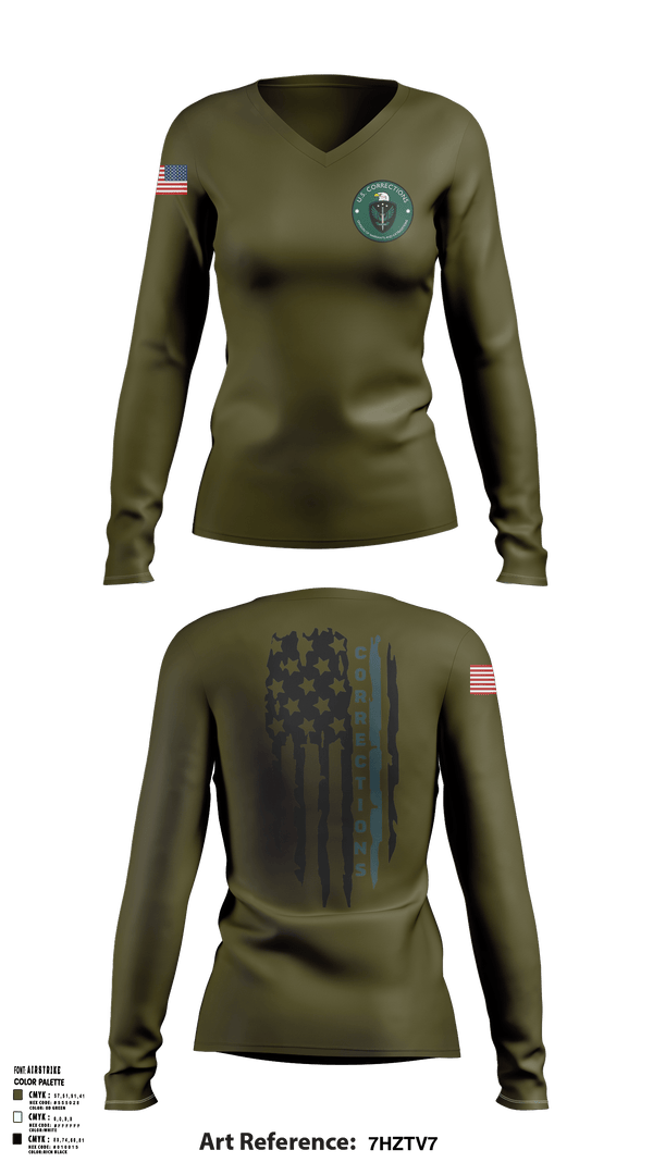 Womens Long Sleeve Vneck Shirt, Warrant & Extradition, Police, Teamtime, Team time, sublimation, custom sports apparel, team uniforms, spirit wear, spiritwear, sports uniforms, custom shirts, team store, custom team store, fundraiser sports, apparel fundraiser