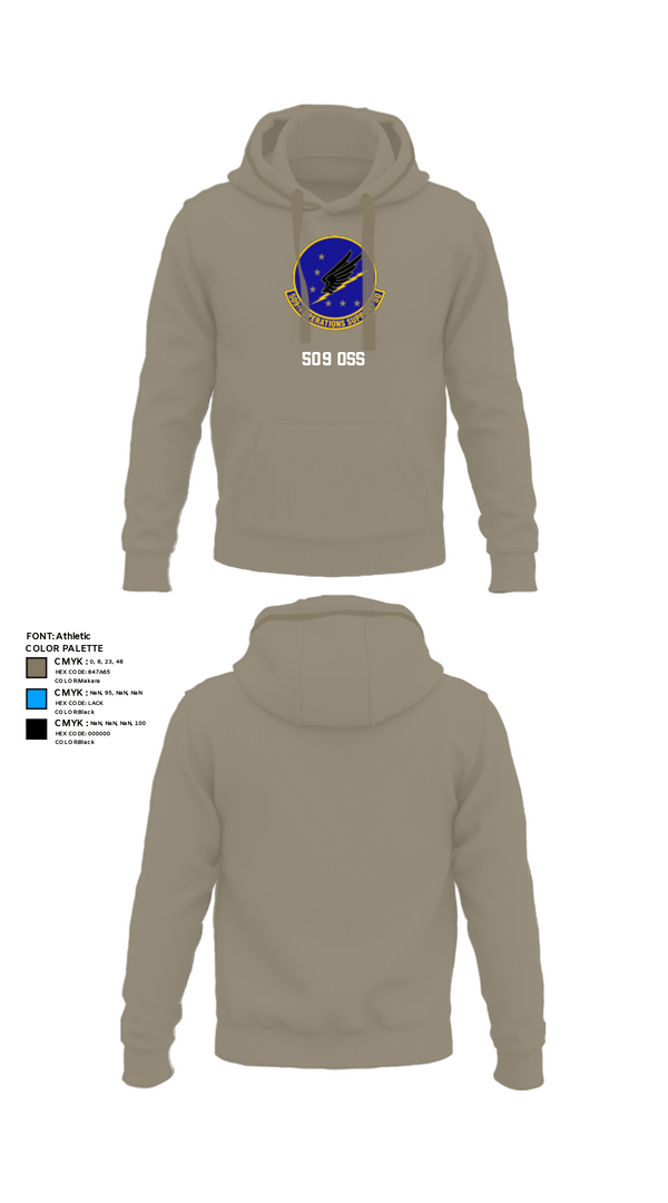 Hoodie, 509 OSS, Air Force, Teamtime, Team time, sublimation, custom sports apparel, team uniforms, spirit wear, spiritwear, sports uniforms, custom shirts, team store, custom team store, fundraiser sports, apparel fundraiser