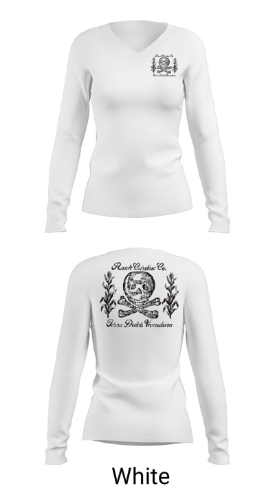 Ruck Caroline Co. 37189797 Women's Long Sleeve V-neck Shirt - 16