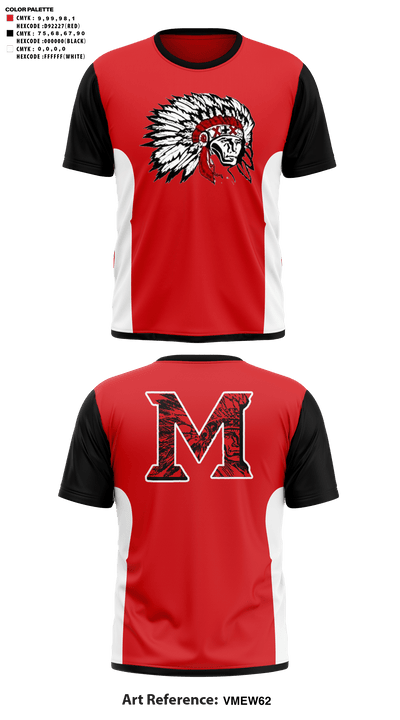 Mcloud High School Cheer 90191621 Short Sleeve Performance Shirt - 41