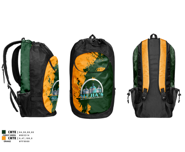 Gear Bag, Mejia’s Bin Construction LLC, , Teamtime, Team time, sublimation, custom sports apparel, team uniforms, spirit wear, spiritwear, sports uniforms, custom shirts, team store, custom team store, fundraiser sports, apparel fundraiser