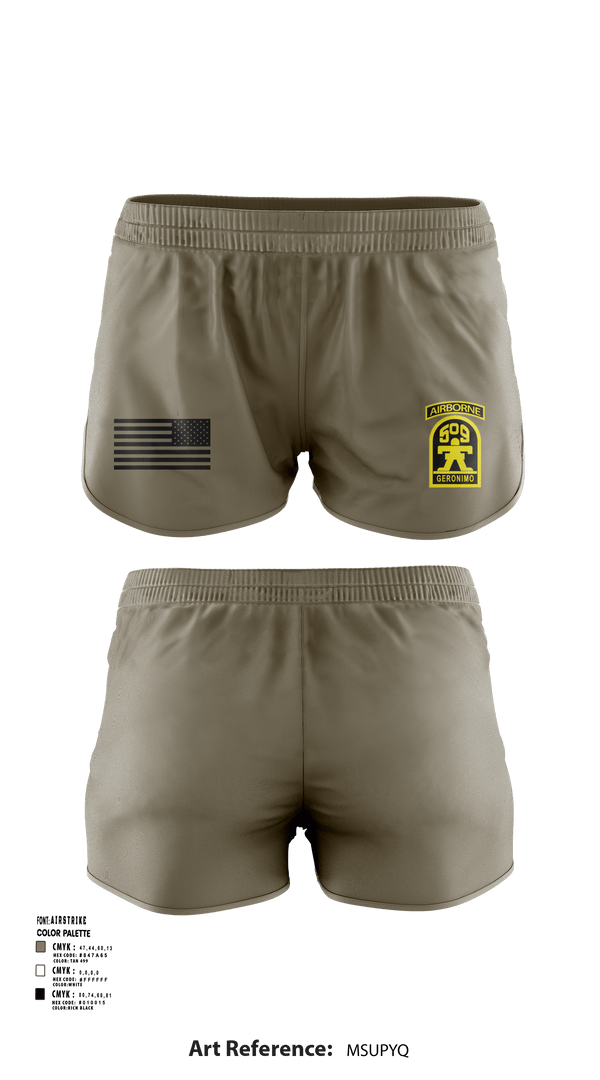 Ranger Panties, Geronimo, Army, Teamtime, Team time, sublimation, custom sports apparel, team uniforms, spirit wear, spiritwear, sports uniforms, custom shirts, team store, custom team store, fundraiser sports, apparel fundraiser