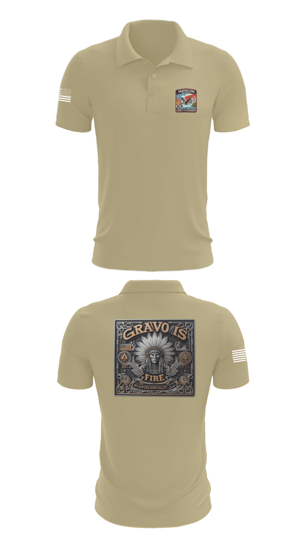 Short Sleeve Performance Polo, Gravois Fire Special Operations, Fire Department, Teamtime, Team time, sublimation, custom sports apparel, team uniforms, spirit wear, spiritwear, sports uniforms, custom shirts, team store, custom team store, fundraiser sports, apparel fundraiser