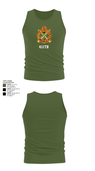 Tank Top, 411TH, Army, Teamtime, Team time, sublimation, custom sports apparel, team uniforms, spirit wear, spiritwear, sports uniforms, custom shirts, team store, custom team store, fundraiser sports, apparel fundraiser