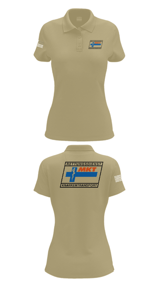 Women's Short Sleeve Performance Polo, MKT Ingolstadt, Fire Department, Teamtime, Team time, sublimation, custom sports apparel, team uniforms, spirit wear, spiritwear, sports uniforms, custom shirts, team store, custom team store, fundraiser sports, apparel fundraiser
