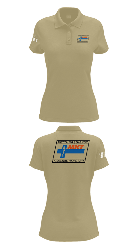 Women's Short Sleeve Performance Polo, MKT Ingolstadt, Fire Department, Teamtime, Team time, sublimation, custom sports apparel, team uniforms, spirit wear, spiritwear, sports uniforms, custom shirts, team store, custom team store, fundraiser sports, apparel fundraiser