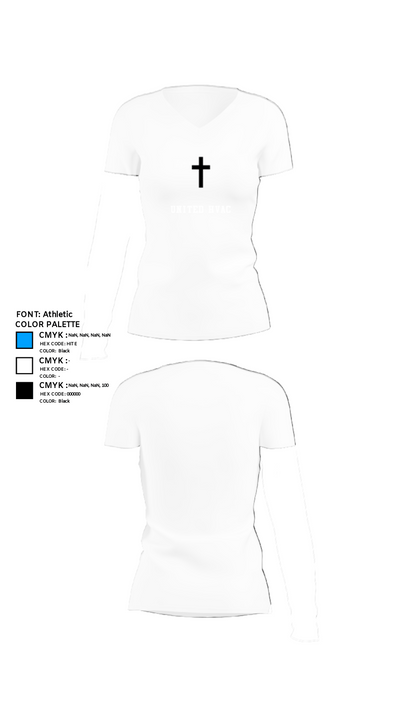 united hvac 96033943 Women's Short Sleeve V-neck Shirt - 18
