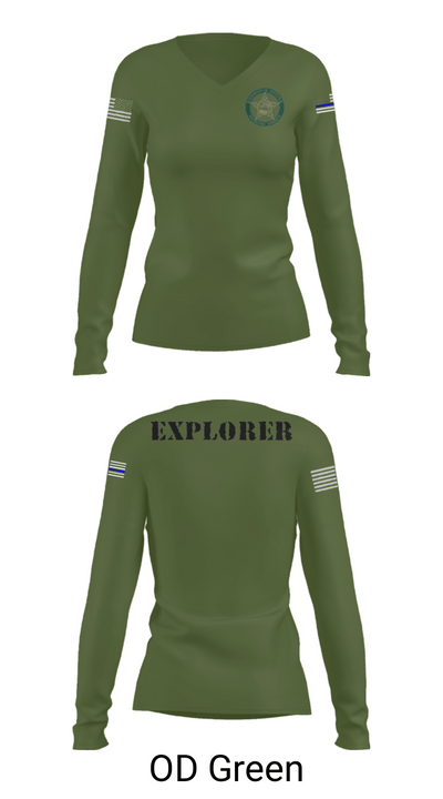 BSO Explorers 2103492 Women's Long Sleeve V-neck Shirt - 54