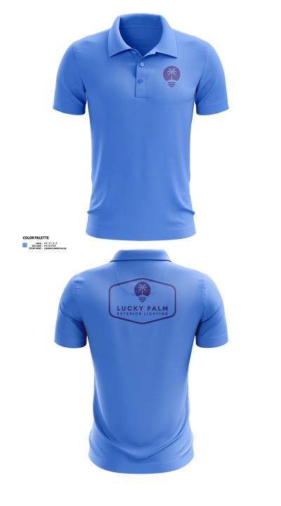 Lucky Palm Lighting 2712167 Short Sleeve Performance Polo - 1