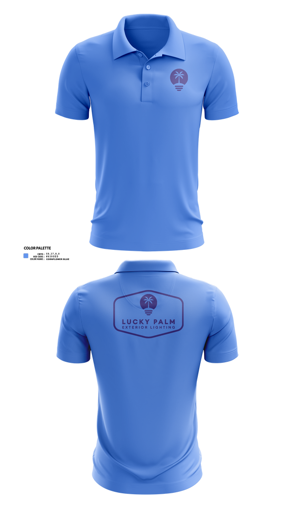 Short Sleeve Performance Polo, Lucky Palm Lighting, , Teamtime, Team time, sublimation, custom sports apparel, team uniforms, spirit wear, spiritwear, sports uniforms, custom shirts, team store, custom team store, fundraiser sports, apparel fundraiser