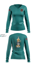 Cranberry Country K9s 10708887 Women's Long Sleeve V-neck Shirt - 3