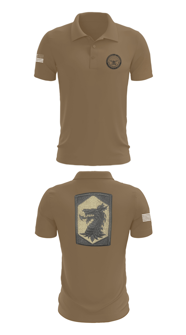 Short Sleeve Performance Polo, 445 Chemical Company, National Guard, Teamtime, Team time, sublimation, custom sports apparel, team uniforms, spirit wear, spiritwear, sports uniforms, custom shirts, team store, custom team store, fundraiser sports, apparel fundraiser