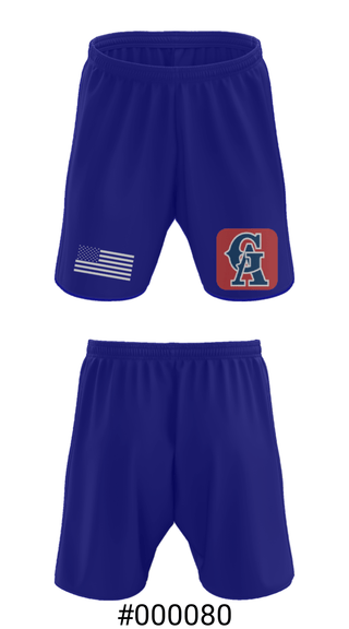 Athletic Shorts With Pockets, Glen Allen Youth Athletic Association Baseball, Baseball, Teamtime, Team time, sublimation, custom sports apparel, team uniforms, spirit wear, spiritwear, sports uniforms, custom shirts, team store, custom team store, fundraiser sports, apparel fundraiser