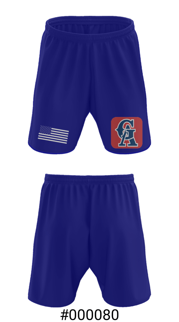 Athletic Shorts With Pockets, Glen Allen Youth Athletic Association Baseball, Baseball, Teamtime, Team time, sublimation, custom sports apparel, team uniforms, spirit wear, spiritwear, sports uniforms, custom shirts, team store, custom team store, fundraiser sports, apparel fundraiser
