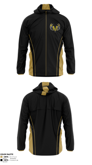 Windbreaker, Millennium High School-Tracy Learning Center Soccer, Men's Soccer, Teamtime, Team time, sublimation, custom sports apparel, team uniforms, spirit wear, spiritwear, sports uniforms, custom shirts, team store, custom team store, fundraiser sports, apparel fundraiser