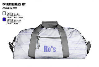 Duffle Bag, Ro‘s, , Teamtime, Team time, sublimation, custom sports apparel, team uniforms, spirit wear, spiritwear, sports uniforms, custom shirts, team store, custom team store, fundraiser sports, apparel fundraiser