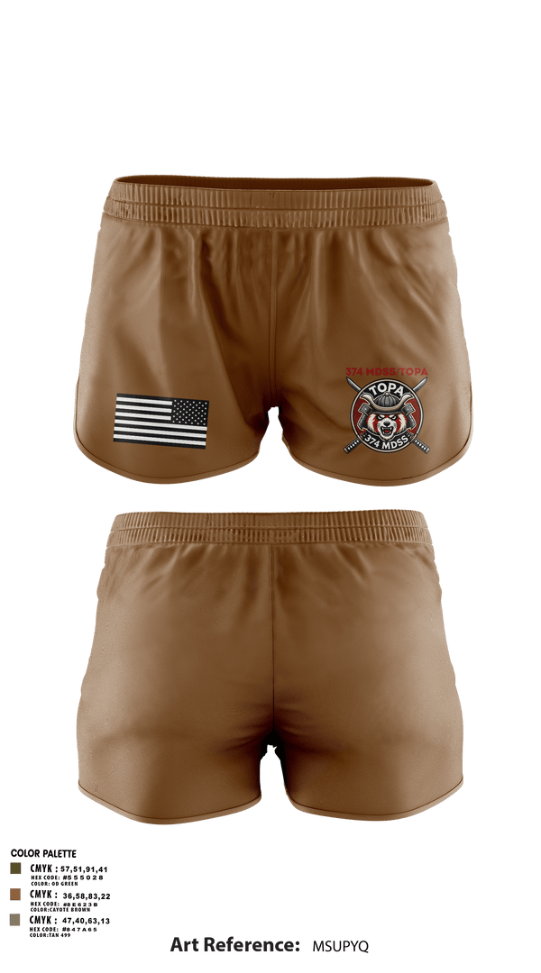 Ranger Panties, 374 MDSS/TOPA, Air Force, Teamtime, Team time, sublimation, custom sports apparel, team uniforms, spirit wear, spiritwear, sports uniforms, custom shirts, team store, custom team store, fundraiser sports, apparel fundraiser