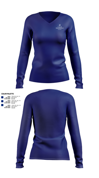 Womens Long Sleeve Vneck Shirt, C&G Demolition L.L.C, , Teamtime, Team time, sublimation, custom sports apparel, team uniforms, spirit wear, spiritwear, sports uniforms, custom shirts, team store, custom team store, fundraiser sports, apparel fundraiser