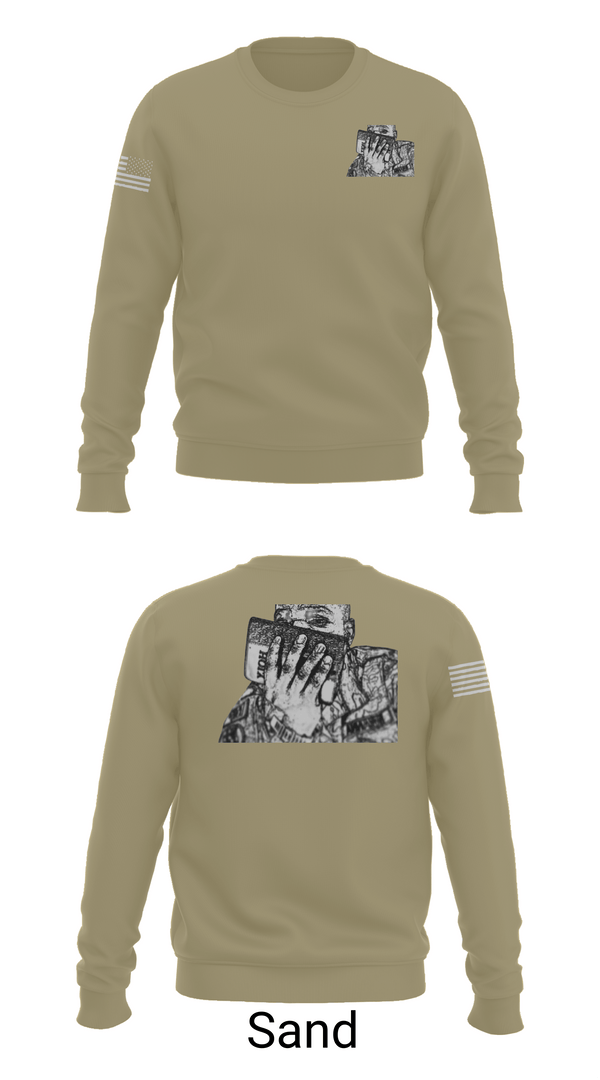 Crew Neck Sweatshirt, 29th MP CO., Fire Department, Teamtime, Team time, sublimation, custom sports apparel, team uniforms, spirit wear, spiritwear, sports uniforms, custom shirts, team store, custom team store, fundraiser sports, apparel fundraiser