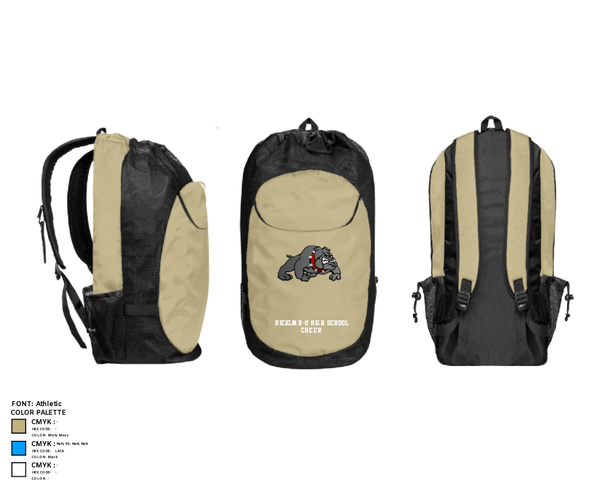 Gear Bag, Bucklin R-2 High School Cheer, Cheer, Teamtime, Team time, sublimation, custom sports apparel, team uniforms, spirit wear, spiritwear, sports uniforms, custom shirts, team store, custom team store, fundraiser sports, apparel fundraiser