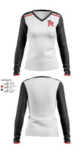 Morrison High School Basketball 96514164 Women's Long Sleeve V-neck Shirt -1 40