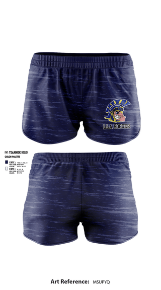 Womens Shorts, Lakeview Spartans, Women's Soccer, Teamtime, Team time, sublimation, custom sports apparel, team uniforms, spirit wear, spiritwear, sports uniforms, custom shirts, team store, custom team store, fundraiser sports, apparel fundraiser