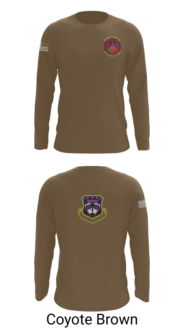 Long Sleeve Performance Shirt, 18th Civil Engineer Sq, Air Force, Teamtime, Team time, sublimation, custom sports apparel, team uniforms, spirit wear, spiritwear, sports uniforms, custom shirts, team store, custom team store, fundraiser sports, apparel fundraiser
