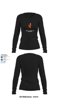 Fairbury Senior High School Golf 88649779 Women's Long Sleeve V-neck Shirt - 34