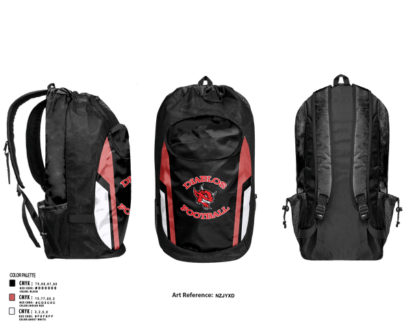 Gear Bag, Football Diablos, , Teamtime, Team time, sublimation, custom sports apparel, team uniforms, spirit wear, spiritwear, sports uniforms, custom shirts, team store, custom team store, fundraiser sports, apparel fundraiser