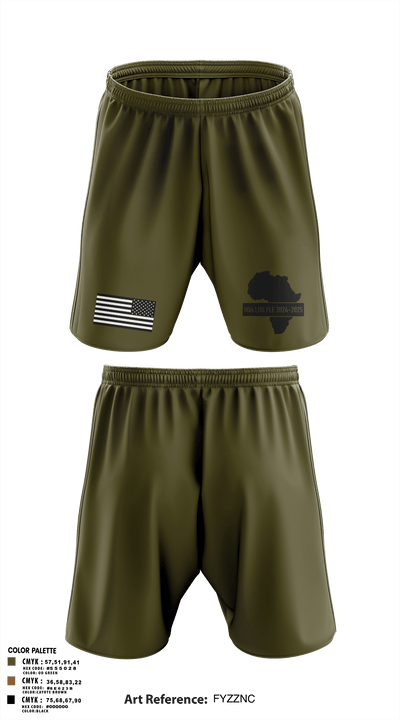 HHC 328th BSB 25119832 Athletic Shorts With Pockets - 1
