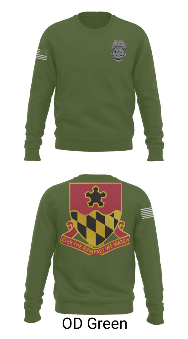 Crew Neck Sweatshirt, 2nd MTB/70th RTI, Army, Teamtime, Team time, sublimation, custom sports apparel, team uniforms, spirit wear, spiritwear, sports uniforms, custom shirts, team store, custom team store, fundraiser sports, apparel fundraiser