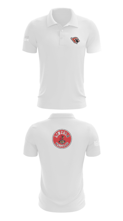 Lincoln High School Wrestling 87606479 Short Sleeve Performance Polo - 9