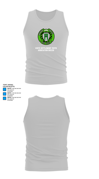 Tank Top, White Settlement Youth Association Soccer, Men's Soccer, Teamtime, Team time, sublimation, custom sports apparel, team uniforms, spirit wear, spiritwear, sports uniforms, custom shirts, team store, custom team store, fundraiser sports, apparel fundraiser