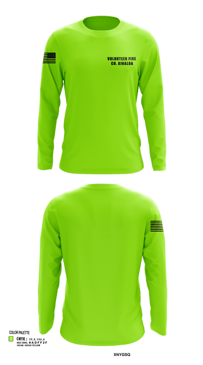 Volunteer Fire Co. Ainaloa 35465352 Long Sleeve Performance Shirt - 136