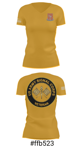 Women's Short Sleeve Vneck Shirt, 440th Signal Brigade, , Teamtime, Team time, sublimation, custom sports apparel, team uniforms, spirit wear, spiritwear, sports uniforms, custom shirts, team store, custom team store, fundraiser sports, apparel fundraiser