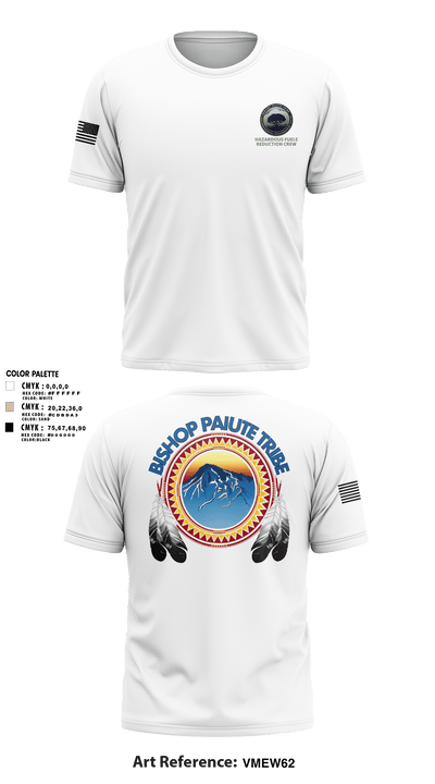 Bishop Paiute EMO/ Hazardous Fiels Reduction 49408789 Short Sleeve Performance Shirt - 8