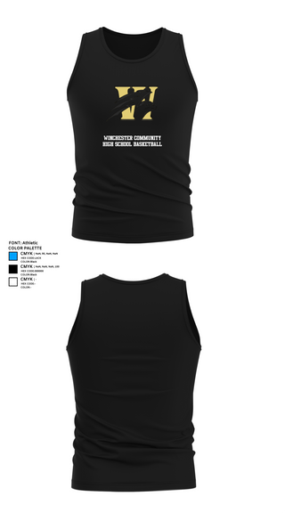 Tank Top, Winchester Community High School Basketball, Women's Basketball, Teamtime, Team time, sublimation, custom sports apparel, team uniforms, spirit wear, spiritwear, sports uniforms, custom shirts, team store, custom team store, fundraiser sports, apparel fundraiser