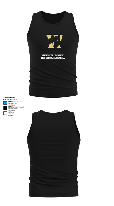 Winchester Community High School Basketball 13003432 Tank Top - 32