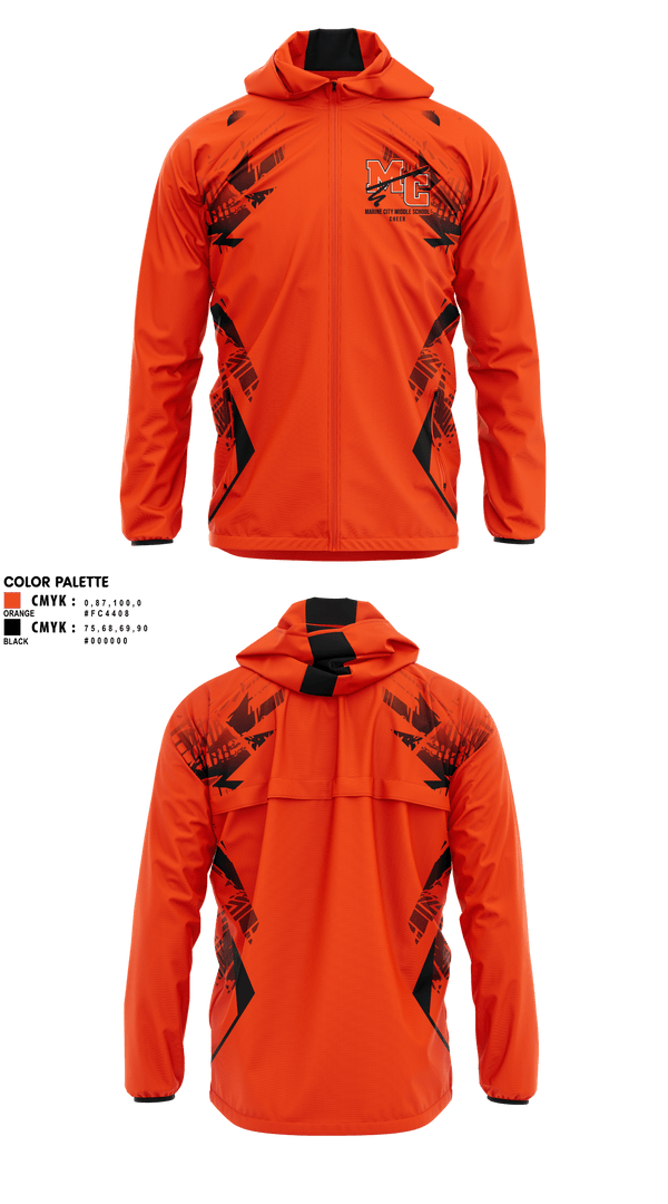 Windbreaker, Marine City Middle School Cheer, Cheer, Teamtime, Team time, sublimation, custom sports apparel, team uniforms, spirit wear, spiritwear, sports uniforms, custom shirts, team store, custom team store, fundraiser sports, apparel fundraiser