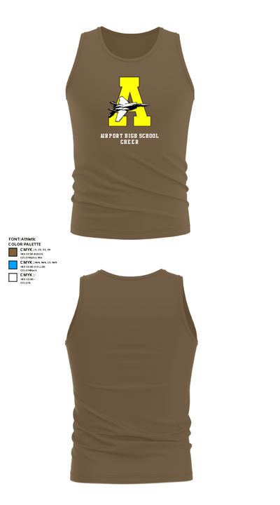 Airport High School Cheer 33792869 Tank Top - 8
